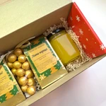 Фото №2 Новогодний набор сладкий с чаем и медом