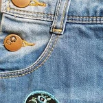 Фото №5 Джинсовый детский сарафан.