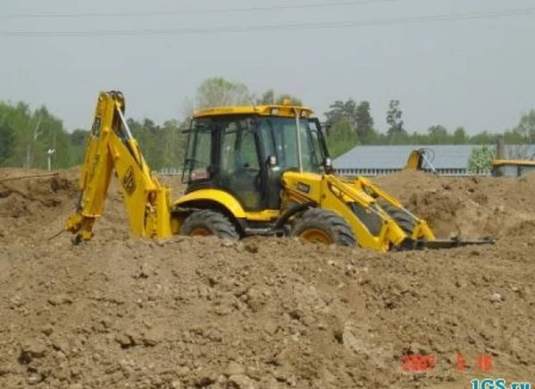 Фото Аренда экскаватора-погрузчика JCB(есть узкий ковш)