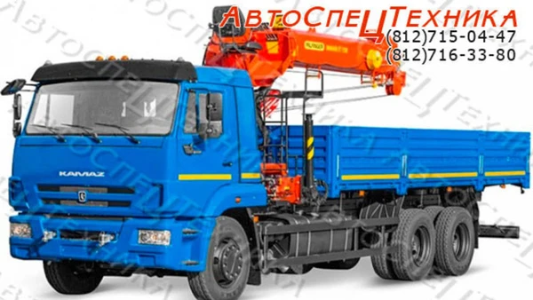 Фото КамАЗ-65117 (бортовой) с манипулятором ИНМАН ИТ-150