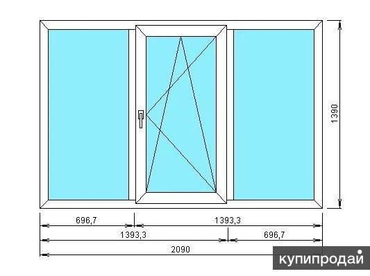 Фото Окно ПВХ отказное
