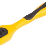 фото Вороток (трещотка), механизм легированная сталь 40cr, полностью прорезиненная ручка, 1/4", 72 зубца FIT 62358