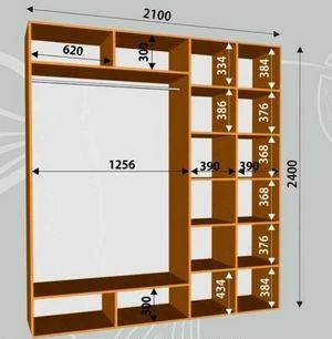 Фото Шкаф-купе Сенатор 2Д 2100х600х2400
