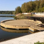 Фото №3 Плавучая площадка для беседки на воде