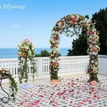 Выездная церемония в Крыму. Украшение выездной регистрации, свадебная арка в Крыму