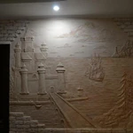 Барельеф, роспись стен, декор