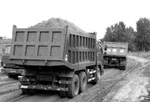 фото Отсев самосвалами в Ставрополе.