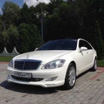 Аренда автомобиля белый Mercedes S