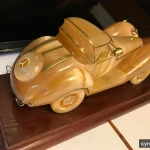 Фото №5 Сувенирное изделие "Автомобиль Мерседес" из натурального камня Селенит