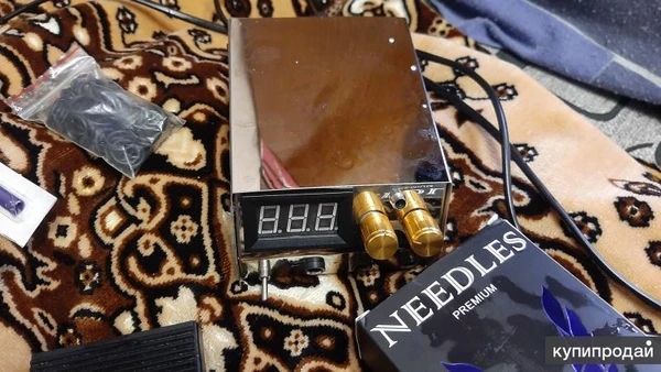 Фото Тату машинка на 2 иглы педаль и прибамбасы