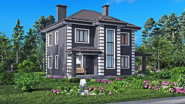 Фото Строительство двухэтажного дома под ключ в Орле — 150 м² с чистовой отделкой