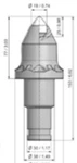 Фото №2 Резцы-зубья BKS172 для бурения под опоры моста