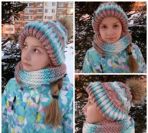 Фото Шапка ручной вязки на заказ