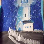 Фото №2 Картина гуашью а4