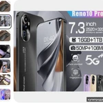 Фото №3 Смартфон Русский смартфон Reno10 pro+ 7,3 дюйма смартфон OPPO Reno10 pro+ Золото