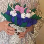Букет цветов из конфет