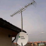 Установка спутниковых и эфирных антенн
