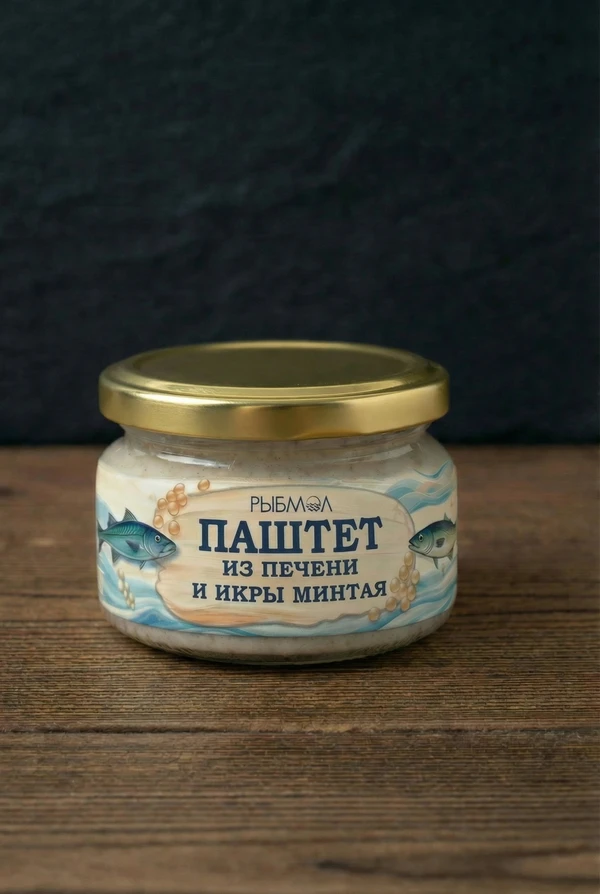 Фото Паштет из печени и икры минтая