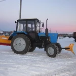 Аренда трактора мтз со щёткой для уборки снега