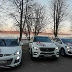 Свадебный кортеж Mercedes и Мазда Сх7