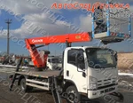 фото Автовышка Socage T-319 на шасси Isuzu elf 7.5 normal