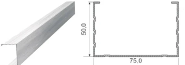 Фото Профиль стоечный ПС 75х50