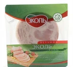 Фото №2 Ветчина из курицы нарезка халяль "Эколь" 2,7% 250 г.