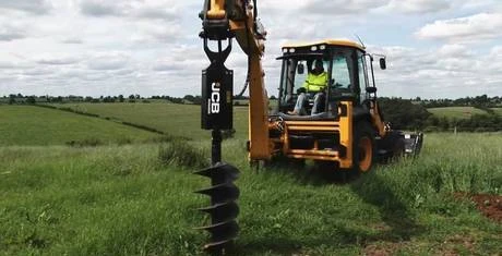 Фото Услуги ямобура на базе экскаватора-погрузчика JCB