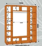 фото Шкаф-купе Сенатор 3Д 1900х600х2400 (2)