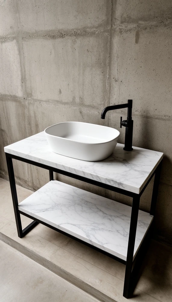 Фото Тумба напольная с раковиной для ванной