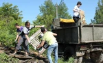 фото Убора территории. Уборка мусора