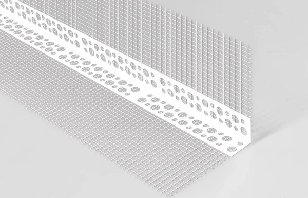 Фото Угол из ПВХ с сеткой 100х150мм для фасадных работ (2,5м)