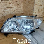 Фото №2 Полировка фар и покрытие лаком