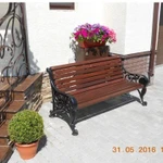 Фото №5 Скамейка чугунная «ПАРК ЧАИР»  (1.8 м)