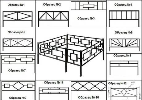 Фото Ограды металлические