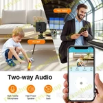 фото Mини-кaмера видeoнаблюдения 4G 3000 мАч 3 Мп 1080Р Full-HD датчик движения