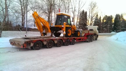Фото Услуги экскаватора-погрузчика.