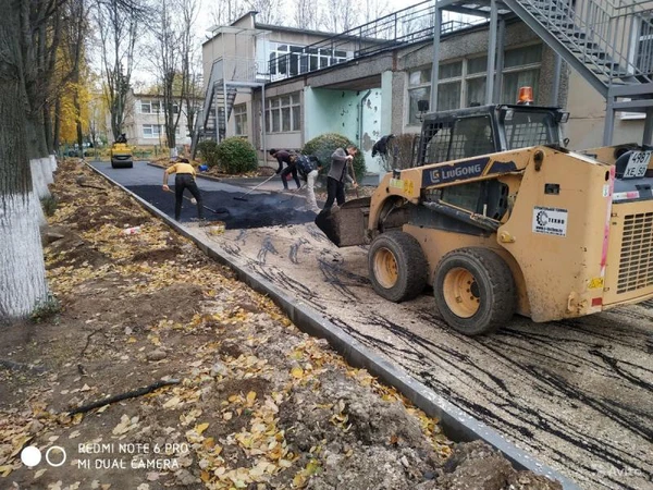 Фото Асфальтирование. Дорожные работы